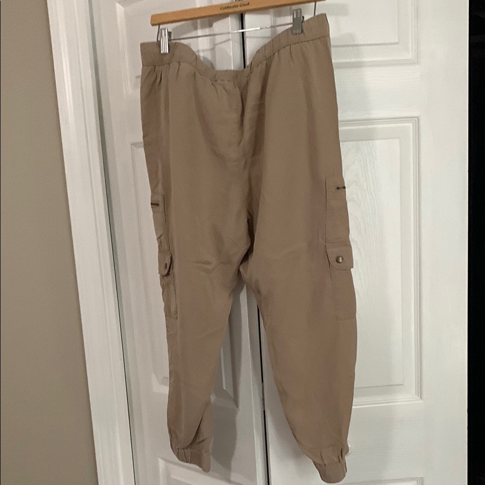 Banana Republic Tan Track Pants with Relaxed Fit - Picture 4 of 9